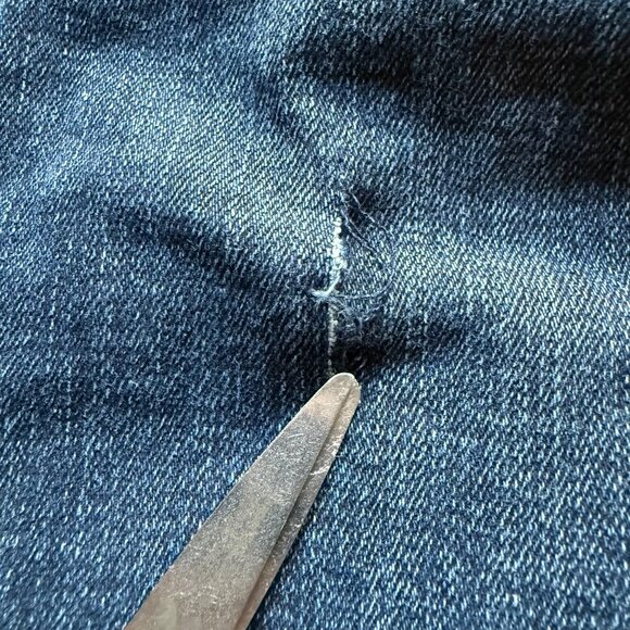 Kuhl Mens 34x32 Blue Indigo Dye Dark Wash Denim Rugged Tapered Leg Rydr Jeans - Picture 13 of 16